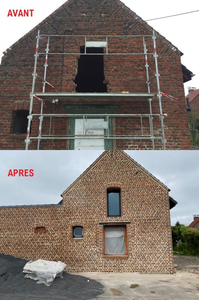 Rénovation de façade (sablage et nouveau jointoiment)